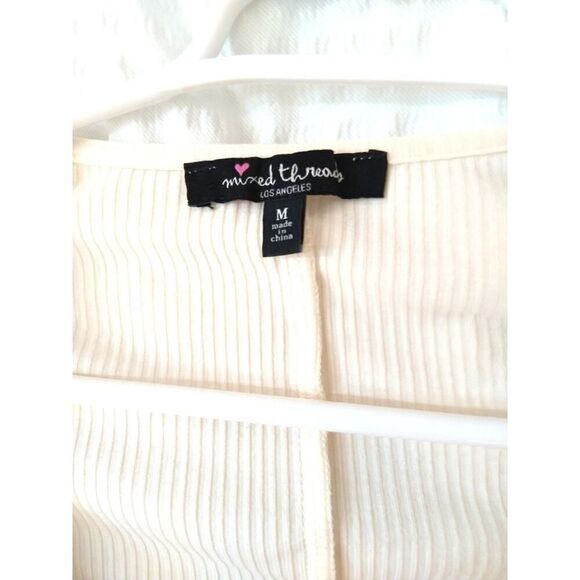 Mixed threads Los Angeles long sleeve beige Crop top M - Picture 4 of 4